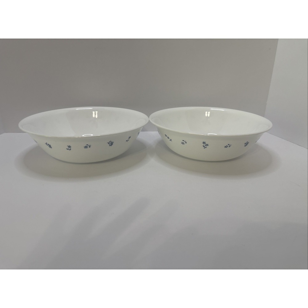 Corelle Provincial Blue Serving Bowls 8.5" Set of 2 Flowers Corning Ware